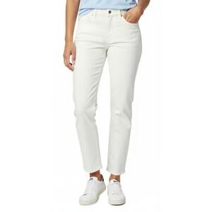 Everlane Women 27 White Coastal Straight Leg Cropped Ankle Length Denim Jean